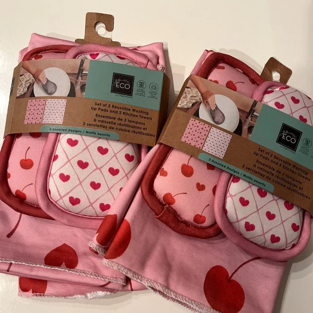 Ciroa Home Reusable Washing Pads and Kitchen Towels‎ (Set of 2 /NEW) (hx)
